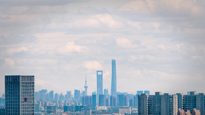 4K上海城市风光延时