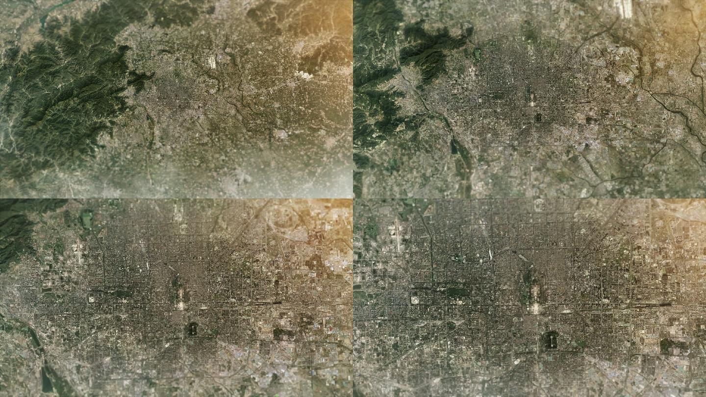 北京市-卫星地图穿云俯瞰