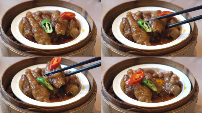 广东点心：鸡爪中华菜品饮食文化传统制作