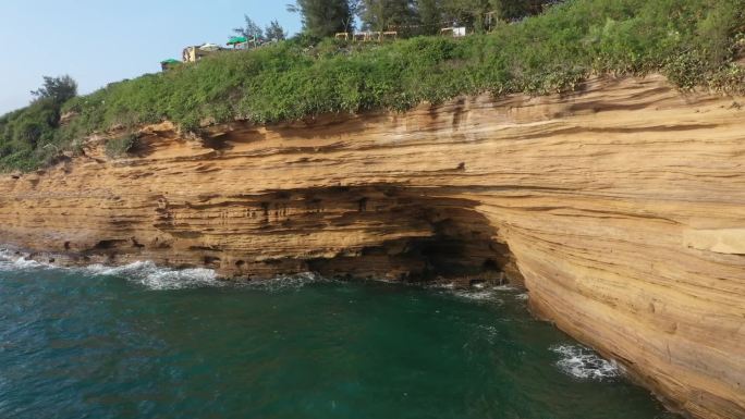 原创 广西北海涠洲岛海滨暮崖海景自然风光