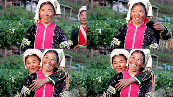 拉祜山部落女子。东南亚妇女