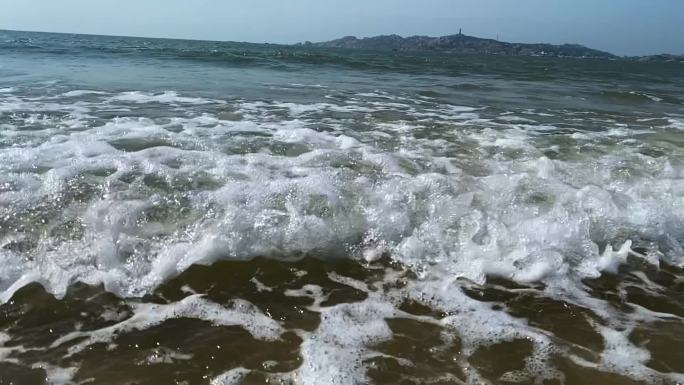 海浪升格冲击慢镜头