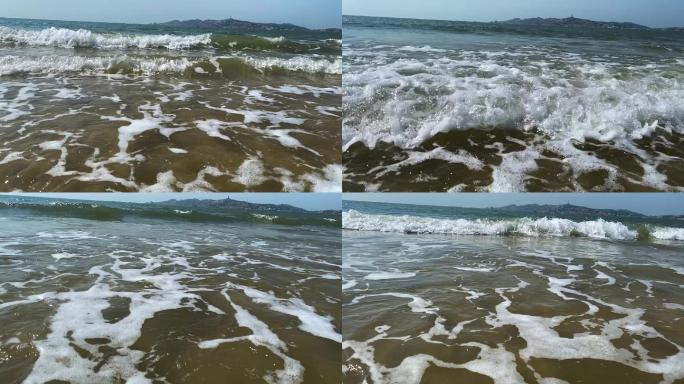 海浪升格冲击慢镜头
