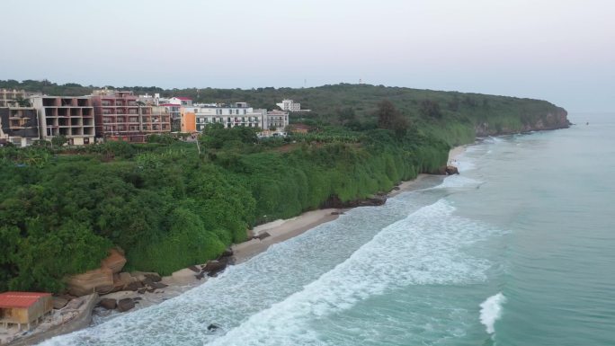 原创 广西北海涠洲岛海滨海景自然风光航拍