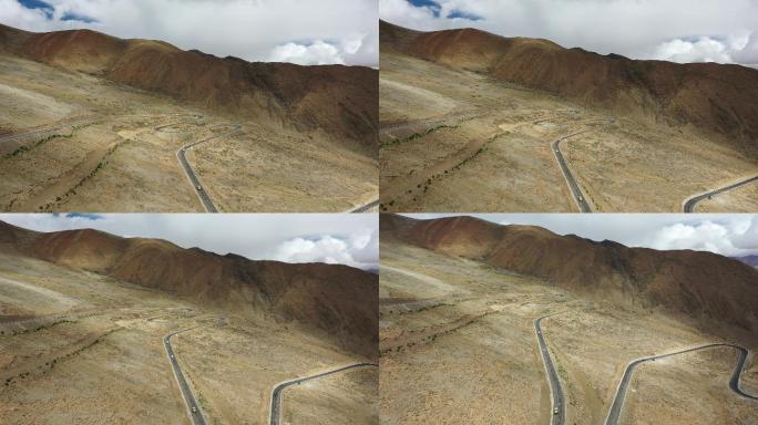 原创 航拍西藏日喀则珠峰大本营公路风光