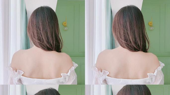 美女白嫩锁骨肩膀