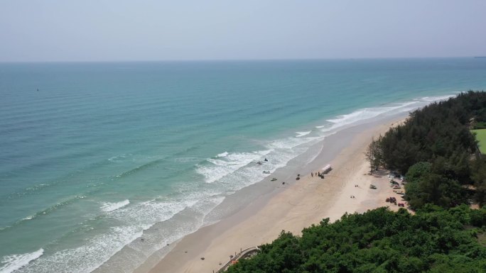 原创 广西北海涠洲岛海滨海景自然风光航拍