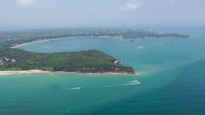 原创 广西北海涠洲岛海滨海景自然风光航拍