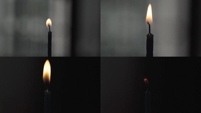 点蜡烛-燃烧的蜡烛-烛光