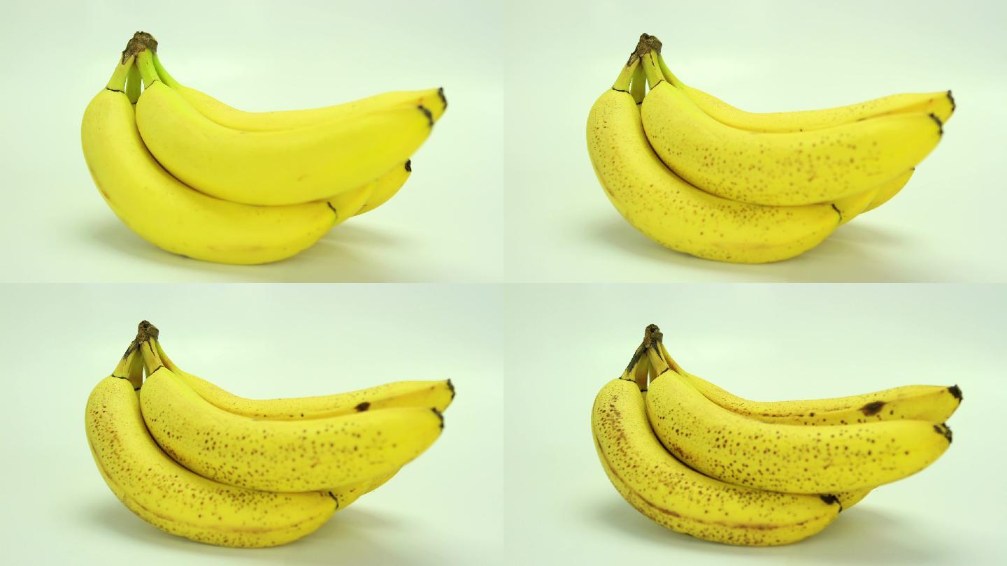 香蕉腐烂香蕉腐烂过程食品变质水果腐烂
