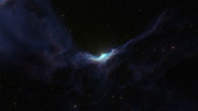 3D深空星云背景遨游光穿越