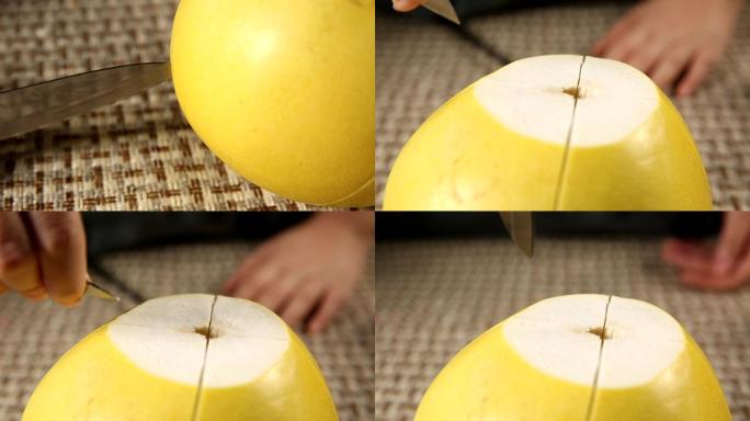 【镜头合集】勺子餐刀剥柚子的窍门 (3)