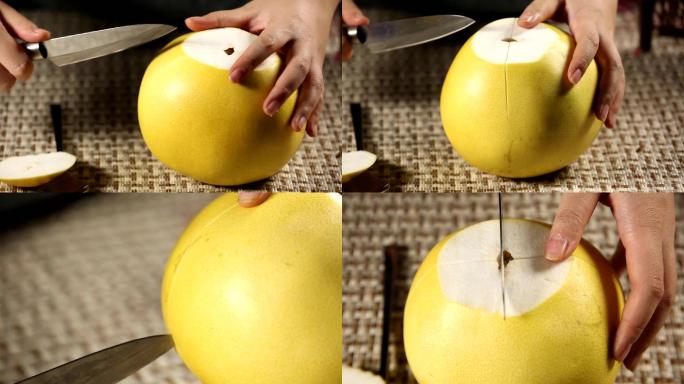 【镜头合集】勺子餐刀剥柚子的窍门 (2)