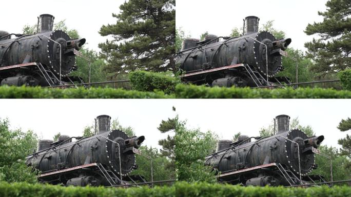 4k南湖公园火车头