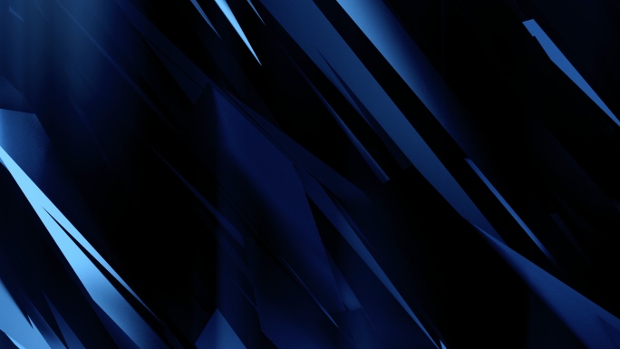 【4K时尚背景】蓝黑光影抽象艺术立体光片