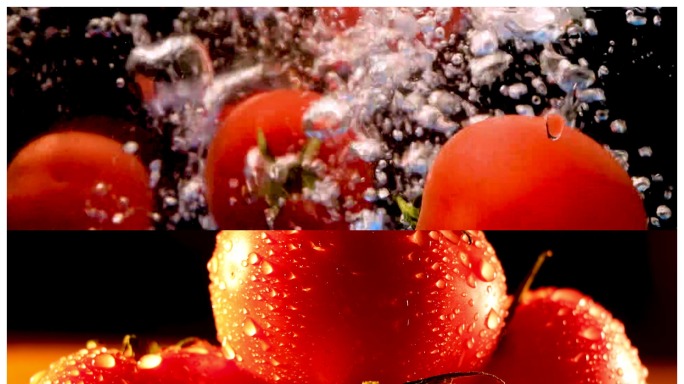 创意蔬果水果宣传片-水里入水精彩瞬间