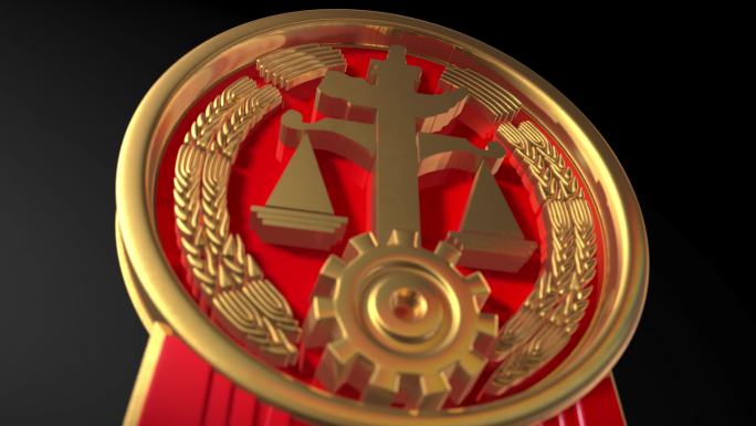 中国人民法院标志logo片头动画视频素材