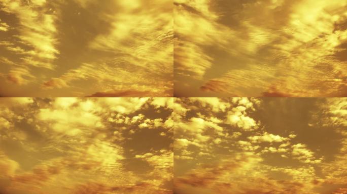 【HD天空】朦胧云雾柔光奇异云层梦幻金色