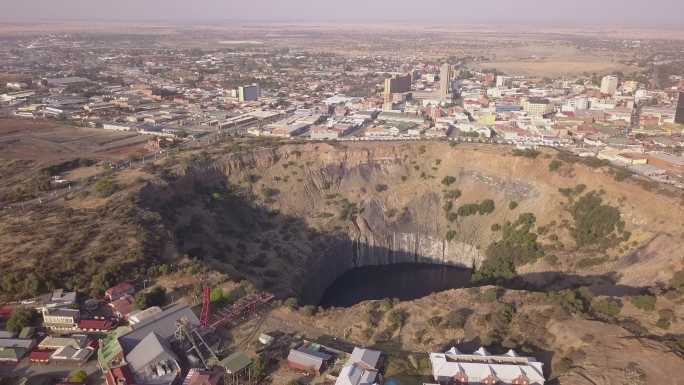 南非金伯利大洞鸟瞰图