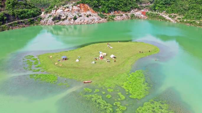 高清4K南宁隆安更望湖景区