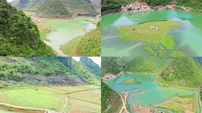 高清4K南宁隆安更望湖景区