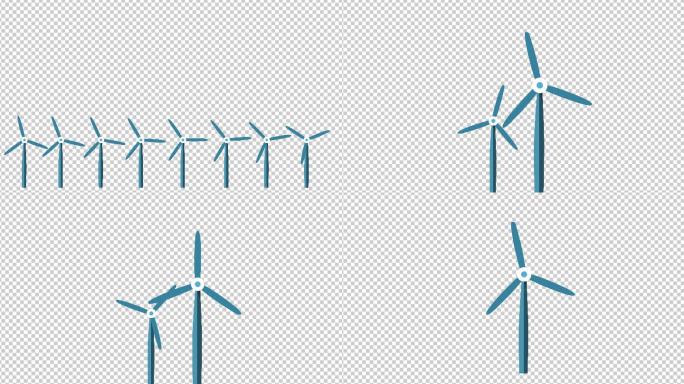 MG风车发电旋转AE模板