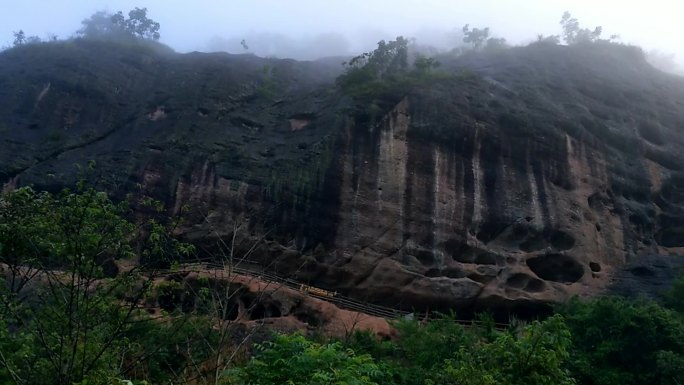 山谷峡谷峡山绿树雾锁鸟语鸟声