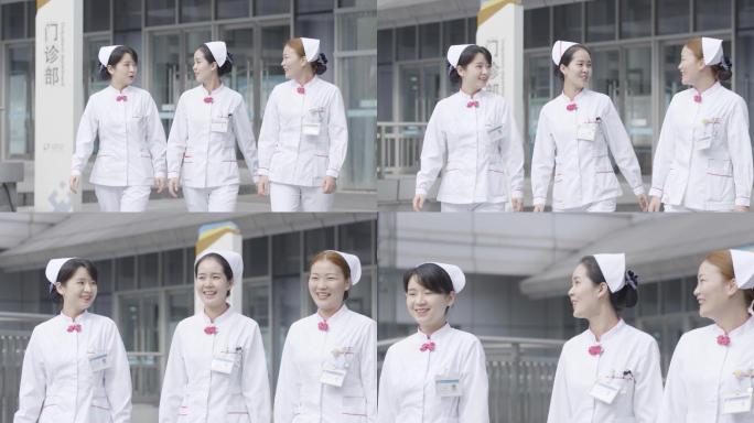 护士走路升格镜头