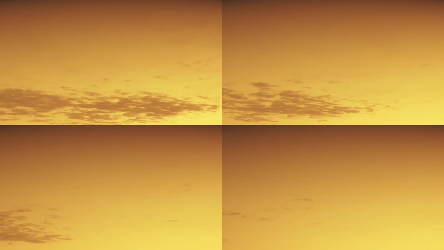 【HD天空】金色云霞温暖温馨治愈晚霞云絮