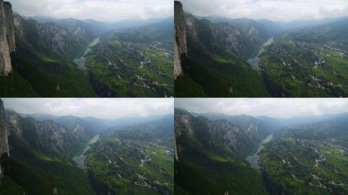 Grand视图 峡谷 风景如画的 斑点 在里面 中国湖北恩施。