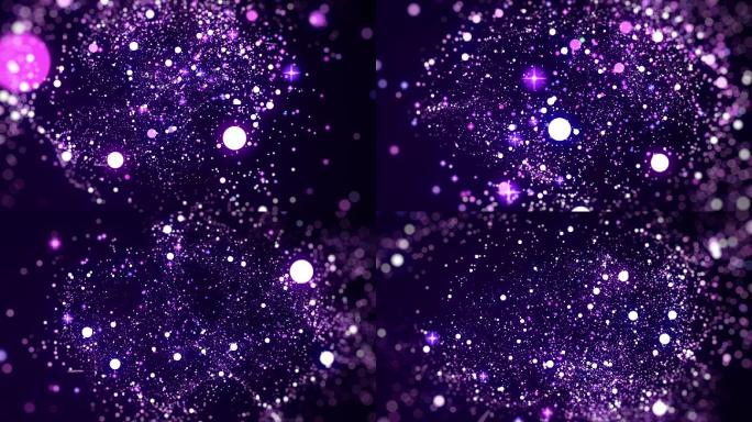 led紫色星光穿梭飞行