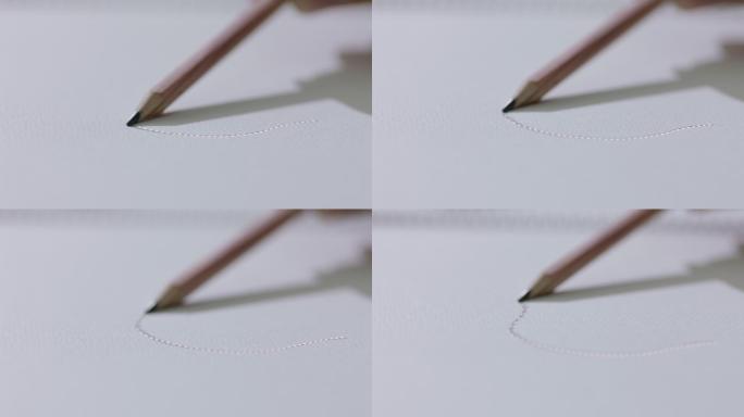 铅笔画 线条 粒子线条 实拍4K素材