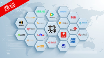 【无插件】简洁(4款)企业合作伙伴展示ae模板