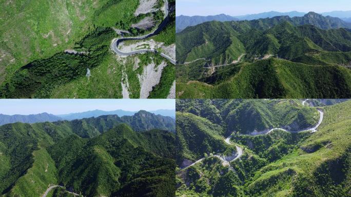 [4K]航拍素材.北京北齐岭盘山路