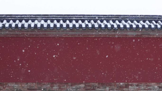 北京天坛公园雪景