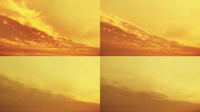 【HD天空】金色奇幻云层夕阳晚霞唯美壮观