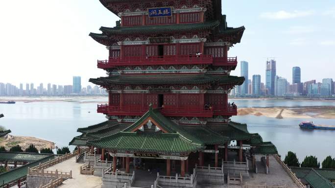 航拍 江西 南昌 滕王阁 景区