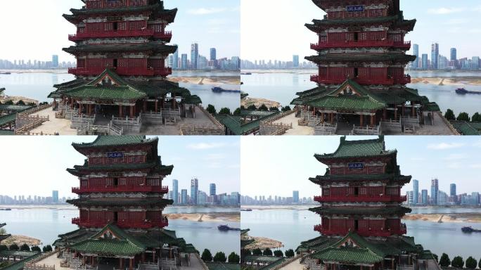 航拍 江西 南昌 滕王阁 景区