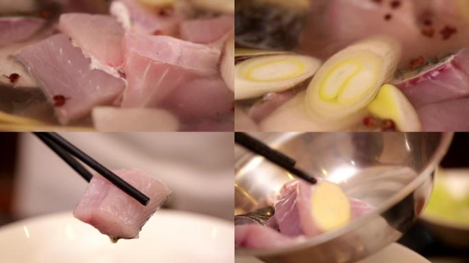 【镜头合集】葱姜水腌制鱼肉去腥 (4)