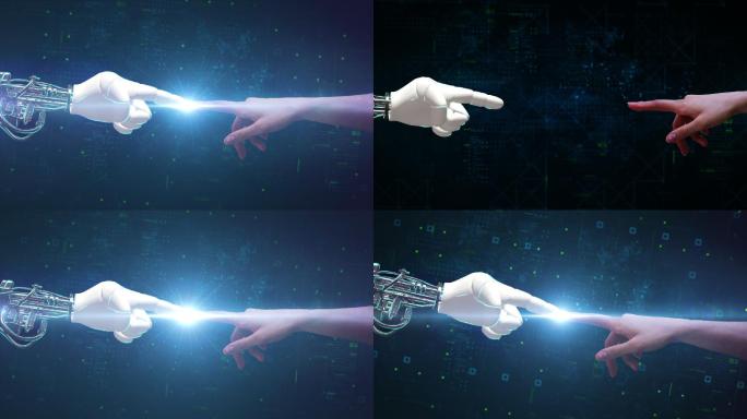 人机互联科技连接未来手触碰_2组