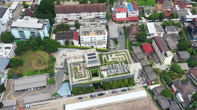 公寓屋顶太阳能电池板