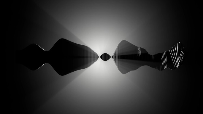 三维-逆光抽象波形艺术动画1