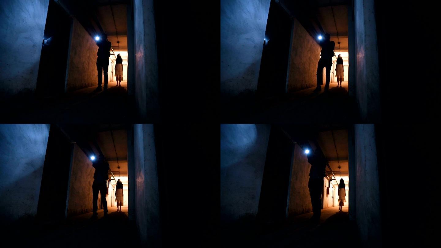 地下室可怕的鬼魂贞子氛围灵异