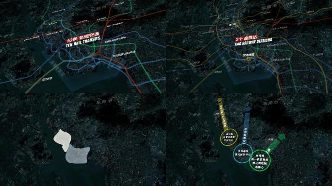 4K谷歌地图科技动感区位