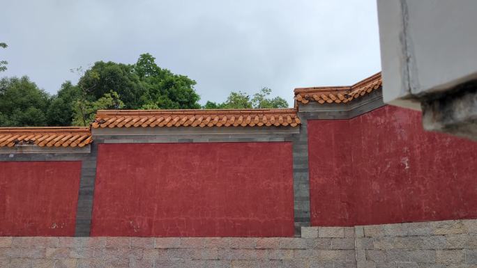 圆明新园红墙古代建筑