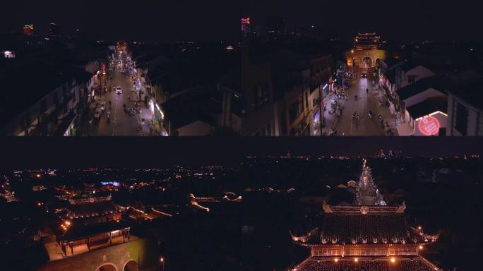 苏州阊门西中市夜景【航拍】