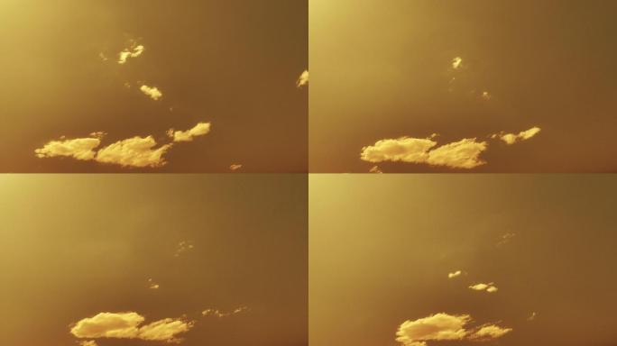 【HD天空】金色云朵净空云朵慢云光影云团