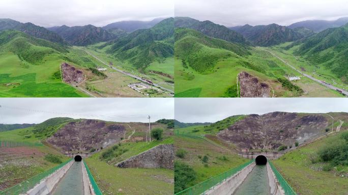 高原山区地貌交通和水利工程