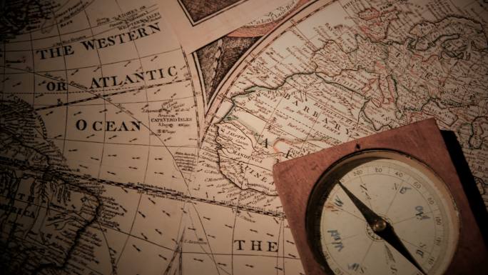 老水手罗盘古代指南针版图发现新大陆