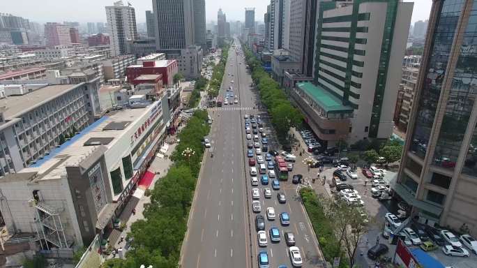 山西太原府东街航拍